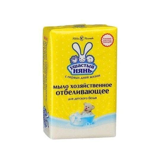 Мыло хозяйственное Ушастый нянь отбеливающее для детского белья 180 г — 565 〒 Мыло хозяйственное Ушастый нянь отбеливающее для детского белья 180 г — 565 〒 | Купить с доставкой