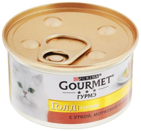 Корм для кошек Purina Gourmet Голд Террин с уткой, морковью и шпинатом, 85г — 910 〒 Корм для кошек Purina Gourmet Голд Террин с уткой, морковью и шпинатом, 85г — 910 〒 | Купить с доставкой