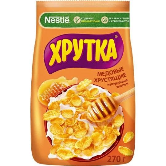 270Г ХЛОПЬЯ МЕД ХРУТКА — 879 〒 270Г ХЛОПЬЯ МЕД ХРУТКА — 879 〒 | Купить с доставкой