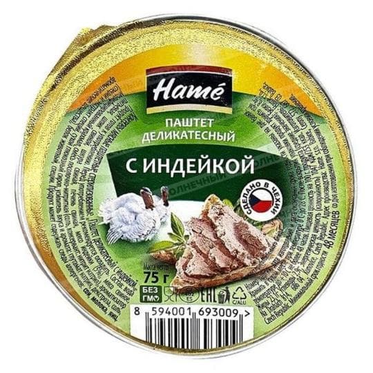 Паштет Hame деликатесный из индейки 75г — 565 〒 Паштет Hame деликатесный из индейки 75г — 565 〒 | Купить с доставкой