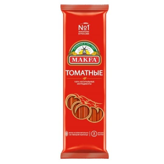 MAKFA Макароны Спагетти томатные 500 г — 845 〒 MAKFA Макароны Спагетти томатные 500 г — 845 〒 | Купить с доставкой