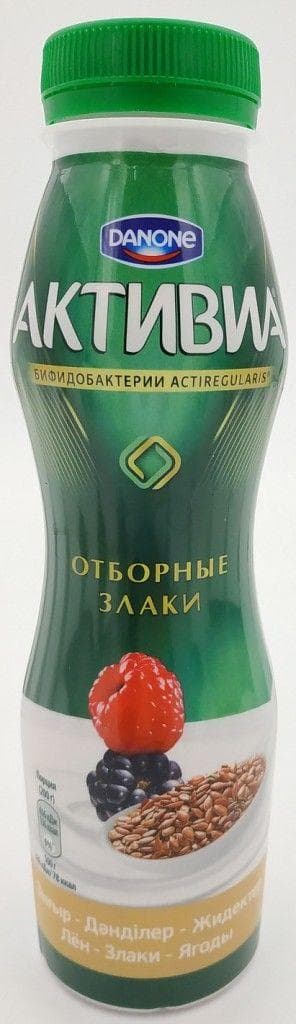 Биойогурт Активиа DANONE питьевая Лён злаки ягоды 270 гр — 650 〒 Биойогурт Активиа DANONE питьевая Лён злаки ягоды 270 гр — 650 〒 | Купить с доставкой