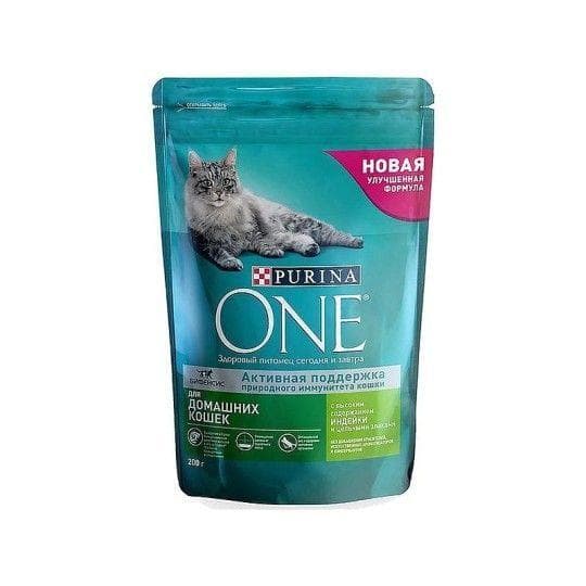 Корм для домашних кошек Purina One сухой индейка и цельные злаки 200 г — 1 110 〒 Корм для домашних кошек Purina One сухой индейка и цельные злаки 200 г — 1 110 〒 | Купить с доставкой