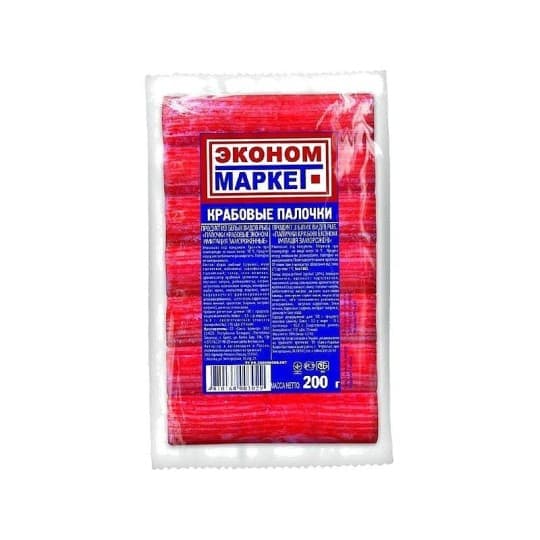 Палочки крабовые САНТА БРЕМОР замороженные ЭКОНОМ МАРКЕТ 200 гр — 540 〒 Палочки крабовые САНТА БРЕМОР замороженные ЭКОНОМ МАРКЕТ 200 гр — 540 〒 | Купить с доставкой