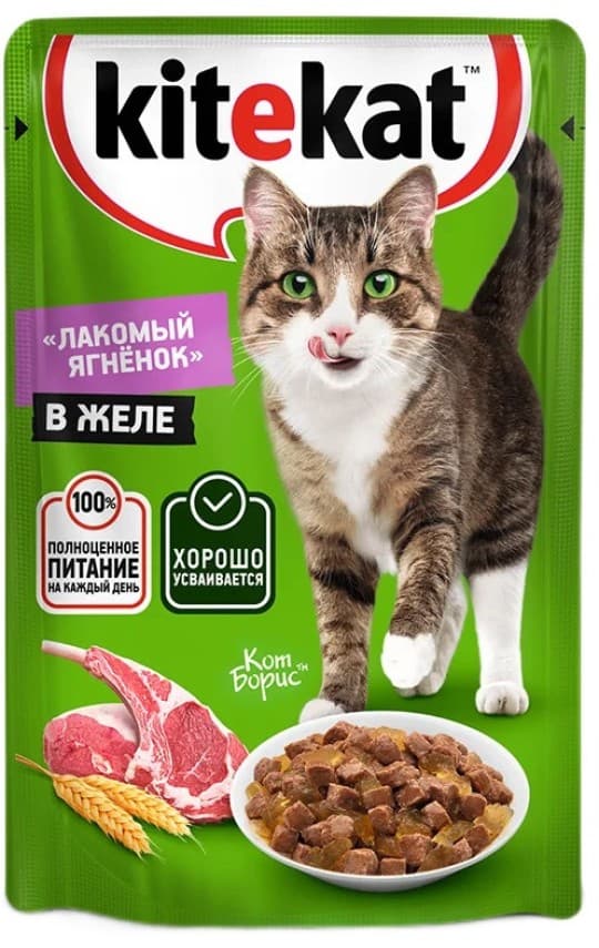 Kitekat Корм для кошек « Ягненок в желе» — 286 〒 Kitekat Корм для кошек « Ягненок в желе» — 286 〒 | Купить с доставкой