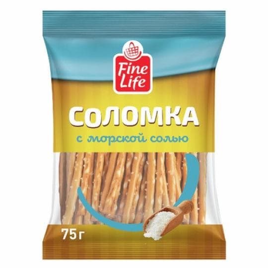 75Г СОЛОМКА С СОЛЬЮ FINE LIFE — 199 〒 75Г СОЛОМКА С СОЛЬЮ FINE LIFE — 199 〒 | Купить с доставкой