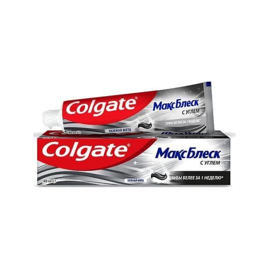 ПАСТА ЗУБНАЯ COLGATE МАКС БЛЕСК УГОЛЬ/МЯТА 100МЛ — 2 335 〒 ПАСТА ЗУБНАЯ COLGATE МАКС БЛЕСК УГОЛЬ/МЯТА 100МЛ — 2 335 〒 | Купить с доставкой