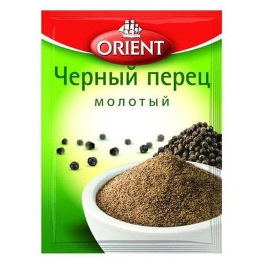 ПЕРЕЦ ЧЕРНЫЙ ORIENT МОЛОТЫЙ 10ГР — 515 〒 ПЕРЕЦ ЧЕРНЫЙ ORIENT МОЛОТЫЙ 10ГР — 515 〒 | Купить с доставкой