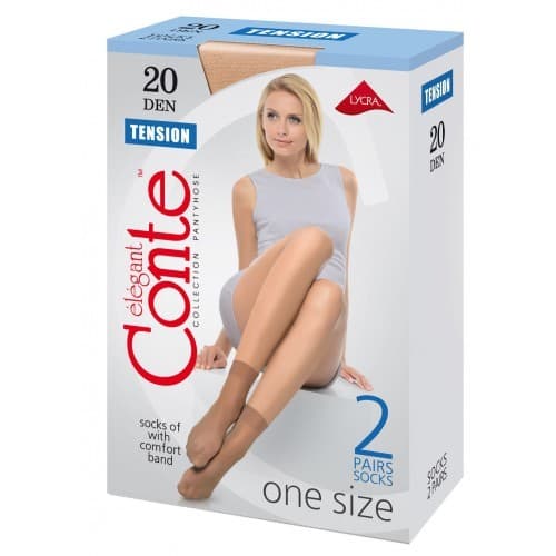 Носки капроновые Conte TENSION 20 телесные, 2 пары — 999 〒 Носки капроновые Conte TENSION 20 телесные, 2 пары — 999 〒 | Купить с доставкой