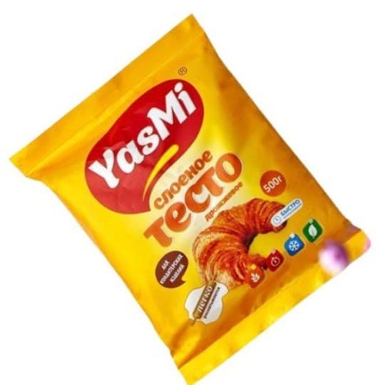 СЛОЁНОЕ ТЕСТО YASMI БЕЗДРОЖЖЕВОЕ 500ГР — 1 484 〒 СЛОЁНОЕ ТЕСТО YASMI БЕЗДРОЖЖЕВОЕ 500ГР — 1 484 〒 | Купить с доставкой