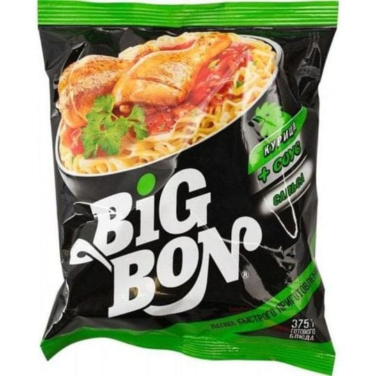 Лапша быстрого приготовления Big Bon Курица+соус сальса 75г — 175 〒 Лапша быстрого приготовления Big Bon Курица+соус сальса 75г — 175 〒 | Купить с доставкой