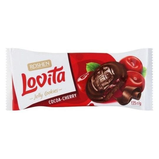 СДОБНОЕ ПЕЧЕНЬЕ LOVITA JELLY COOKIES С ЖЕЛЕЙНОЙ НАЧИНКОЙ КАКАО + ВИШНЯ 135ГР — 529 〒 СДОБНОЕ ПЕЧЕНЬЕ LOVITA JELLY COOKIES С ЖЕЛЕЙНОЙ НАЧИНКОЙ КАКАО + ВИШНЯ 135ГР — 529 〒 | Купить с доставкой