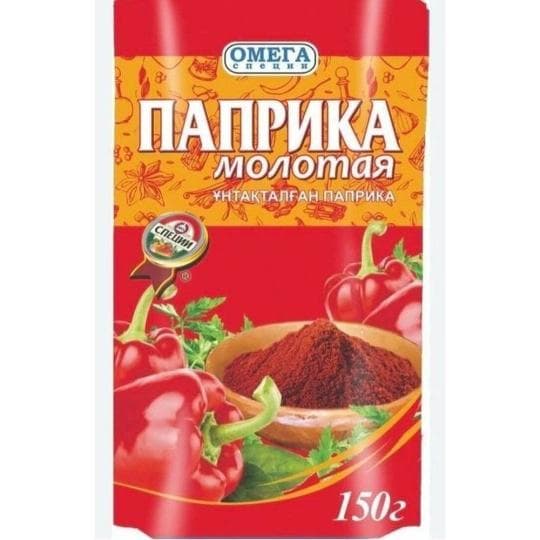 ПРИПРАВА ПАПРИКА ОМЕГА 150ГР Д/П — 1 125 〒 ПРИПРАВА ПАПРИКА ОМЕГА 150ГР Д/П — 1 125 〒 | Купить с доставкой