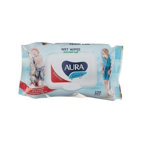Салфетки влажные Aura family с антибактериальным эффектом 120 шт — 665 〒 Салфетки влажные Aura family с антибактериальным эффектом 120 шт — 665 〒 | Купить с доставкой