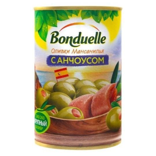 Оливки Bonduelle мансанилья с анчоусом 314 мл — 1 623 〒 Оливки Bonduelle мансанилья с анчоусом 314 мл — 1 623 〒 | Купить с доставкой