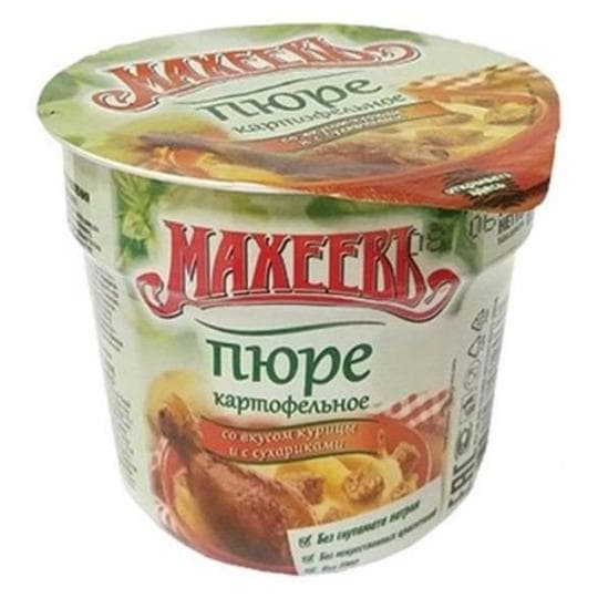 Пюре Махеевъ картофельное курица 40гр стакан — 395 〒 Пюре Махеевъ картофельное курица 40гр стакан — 395 〒 | Купить с доставкой