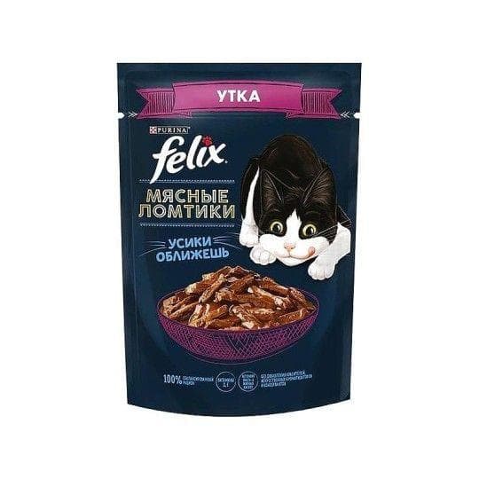 КОРМ FELIX Д/КОШЕК МЯСНЫЕ ЛОМТИКИ УТКА 75ГР Д/П — 189 〒 КОРМ FELIX Д/КОШЕК МЯСНЫЕ ЛОМТИКИ УТКА 75ГР Д/П — 189 〒 | Купить с доставкой