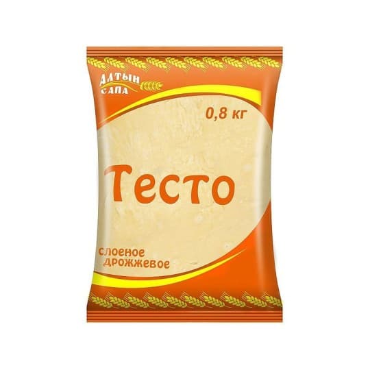 Тесто Алтын Сапа слоеное дрожжевое 0,8 кг — 808 〒 Тесто Алтын Сапа слоеное дрожжевое 0,8 кг — 808 〒 | Купить с доставкой