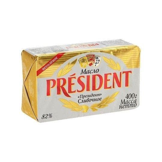 Масло сливочное President 82% 400 г — 4 345 〒 Масло сливочное President 82% 400 г — 4 345 〒 | Купить с доставкой