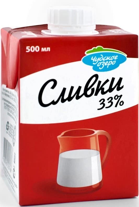 Сливки Чудское озеро 33% 500 мл — 3 250 〒 Сливки Чудское озеро 33% 500 мл — 3 250 〒 | Купить с доставкой