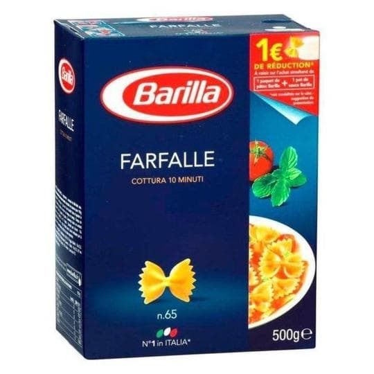 Макаронные изделия Barilla Farfalle n.65 из твёрдых сортов пшеницы, 400 г — 1 099 〒 Макаронные изделия Barilla Farfalle n.65 из твёрдых сортов пшеницы, 400 г — 1 099 〒 | Купить с доставкой