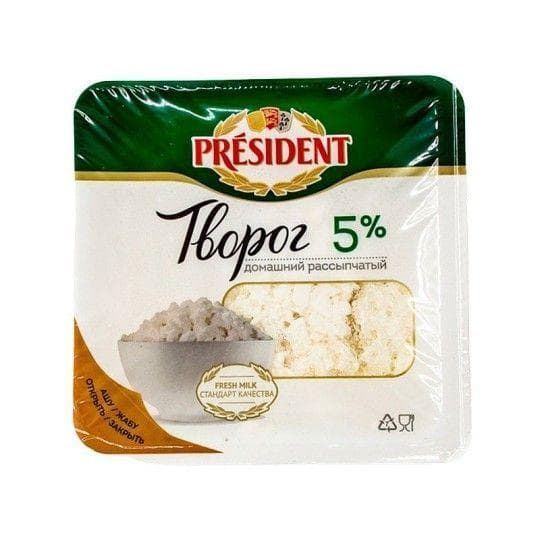 Творог домашний President 5% 200 г — 609 〒 Творог домашний President 5% 200 г — 609 〒 | Купить с доставкой