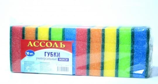Губки для мытья посуды "Ассоль" 10шт — 780 〒 Губки для мытья посуды "Ассоль" 10шт — 780 〒 | Купить с доставкой