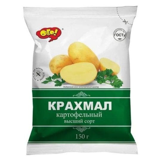 Крахмал картофельный Ого! 150г — 660 〒 Крахмал картофельный Ого! 150г — 660 〒 | Купить с доставкой