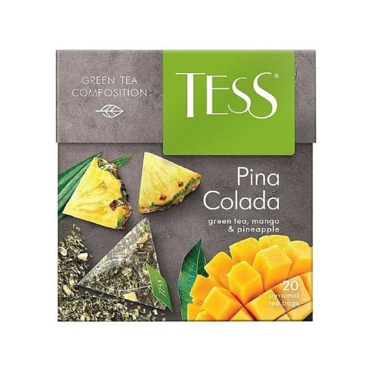 TESS| Чай зеленый "PINA COLADA" 20 пак. — 970 〒 TESS| Чай зеленый "PINA COLADA" 20 пак. — 970 〒 | Купить с доставкой