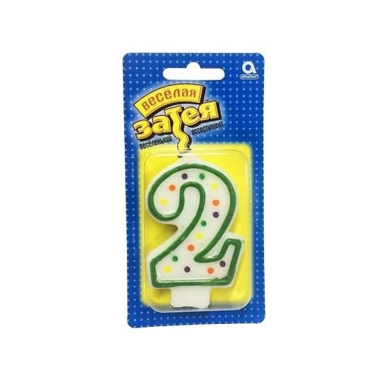 Свеча -цифра №2 7,6см — 499 〒 Свеча -цифра №2 7,6см — 499 〒 | Купить с доставкой