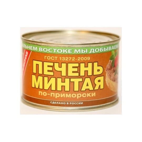 Печень минтая по-приморски Доброфлот Примрыбснаб, 240 гр — 730 〒 Печень минтая по-приморски Доброфлот Примрыбснаб, 240 гр — 730 〒 | Купить с доставкой