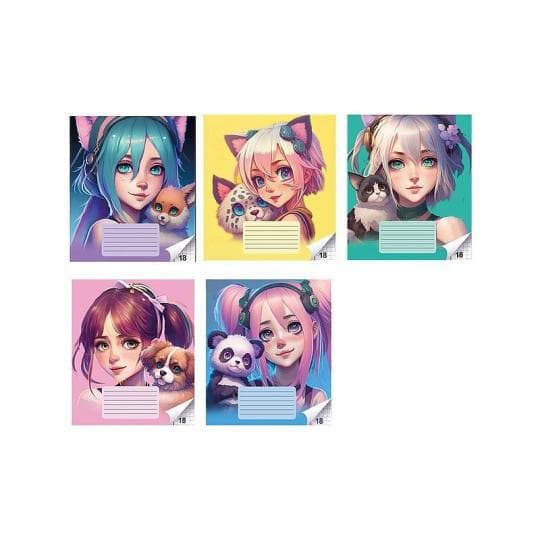 ТЕТРАДЬ ANIMAL GIRLS АНИМЕ ФОРМАТ А5 18 ЛИСТОВ С ПОЛЯМИ КЛЕТКА 72045 — 299 〒 ТЕТРАДЬ ANIMAL GIRLS АНИМЕ ФОРМАТ А5 18 ЛИСТОВ С ПОЛЯМИ КЛЕТКА 72045 — 299 〒 | Купить с доставкой