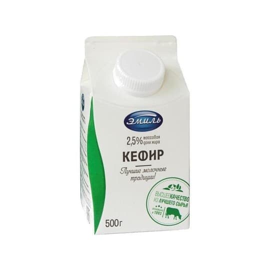 Кефир Эмиль с крышкой 2,5% п/п 500 гр — 490 〒 Кефир Эмиль с крышкой 2,5% п/п 500 гр — 490 〒 | Купить с доставкой