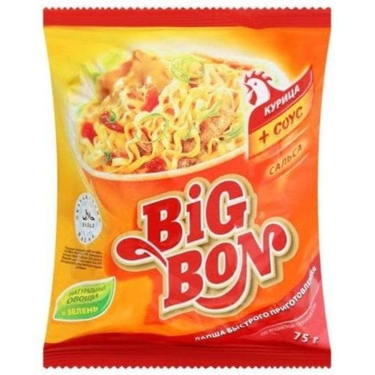Лапша быстрого приготовления Big Bon Курица+соус сальса 75г — 145 〒 Лапша быстрого приготовления Big Bon Курица+соус сальса 75г — 145 〒 | Купить с доставкой