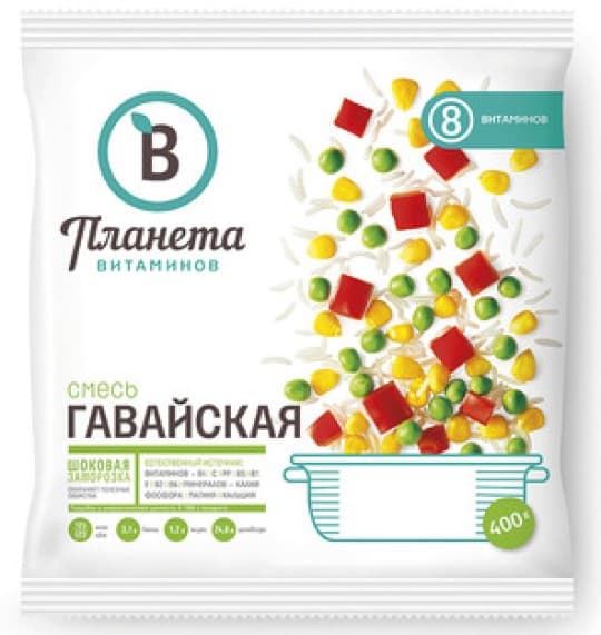 Смесь замороженная Планета витаминов Гавайская 400г — 2 529 〒 Смесь замороженная Планета витаминов Гавайская 400г — 2 529 〒 | Купить с доставкой