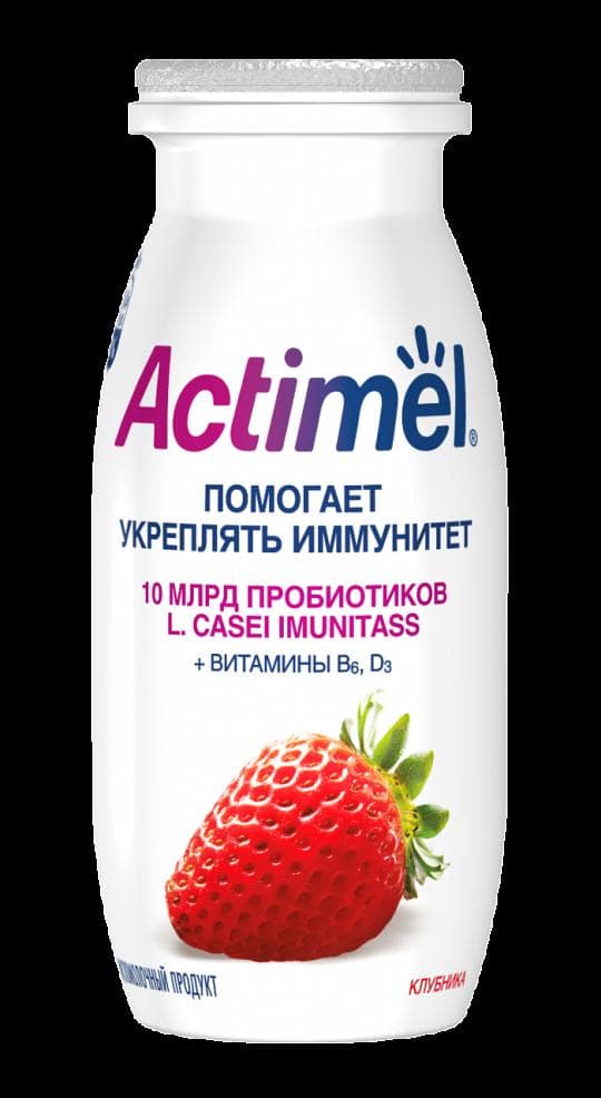 Actimel| Кисломолочный напиток с клубникой 2,5% 100г — 425 〒 Actimel| Кисломолочный напиток с клубникой 2,5% 100г — 425 〒 | Купить с доставкой