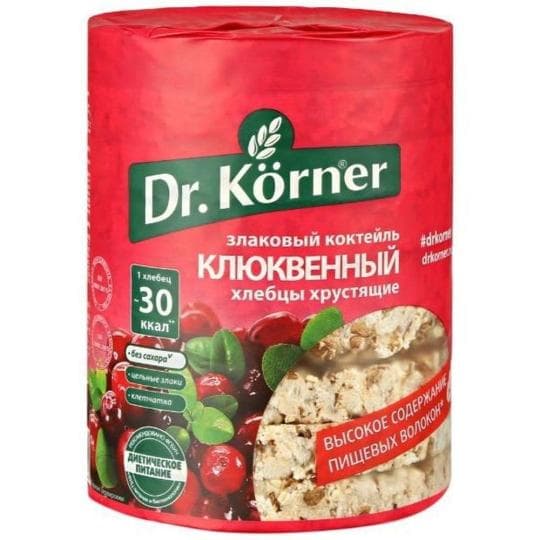 Хлебцы хрустящие Dr. Korner Злаковый коктейль клюквенный, 100г — 1 189 〒 Хлебцы хрустящие Dr. Korner Злаковый коктейль клюквенный, 100г — 1 189 〒 | Купить с доставкой