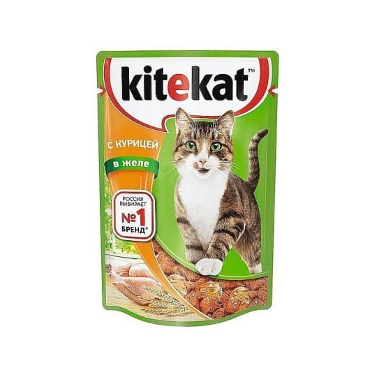 Влажный корм для кошек Kitekat™ c сочными кусочками курицы в желе, 85г — 215 〒 Влажный корм для кошек Kitekat™ c сочными кусочками курицы в желе, 85г — 215 〒 | Купить с доставкой