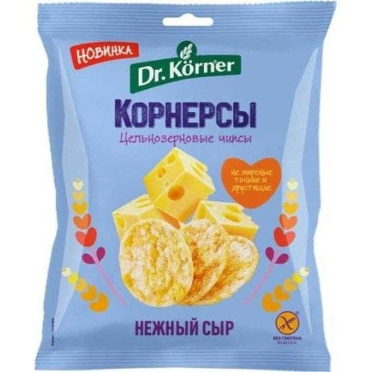 Чипсы куринно-рисовые с сыром Dr.Korner 50 гр — 699 〒 Чипсы куринно-рисовые с сыром Dr.Korner 50 гр — 699 〒 | Купить с доставкой