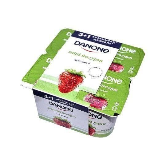 120Г*4 ЙОГУРТ DANONE КЛУБНИКА — 320 〒 120Г*4 ЙОГУРТ DANONE КЛУБНИКА — 320 〒 | Купить с доставкой