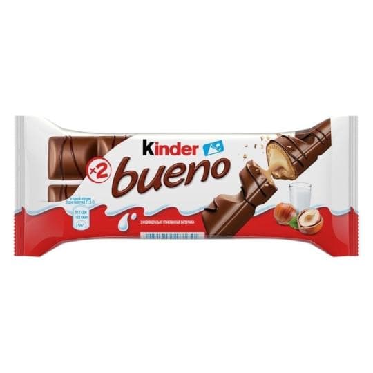Вафельный батончик Kinder "Bueno", 43 гр. — 545 〒 Вафельный батончик Kinder "Bueno", 43 гр. — 545 〒 | Купить с доставкой