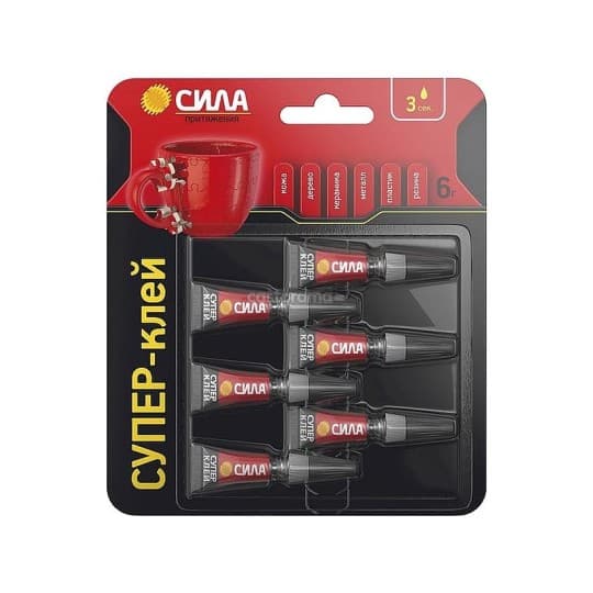 Супер-клей универсальный Сила сверхпрочный 1 г*6 шт — 945 〒 Супер-клей универсальный Сила сверхпрочный 1 г*6 шт — 945 〒 | Купить с доставкой