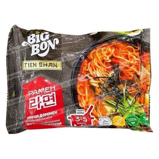 ЛАПША BIG BON БЫСТРОГО ПРИГОТОВЛЕНИЯ СО ВКУСОМ КИМЧИ 100ГР — 369 〒 ЛАПША BIG BON БЫСТРОГО ПРИГОТОВЛЕНИЯ СО ВКУСОМ КИМЧИ 100ГР — 369 〒 | Купить с доставкой