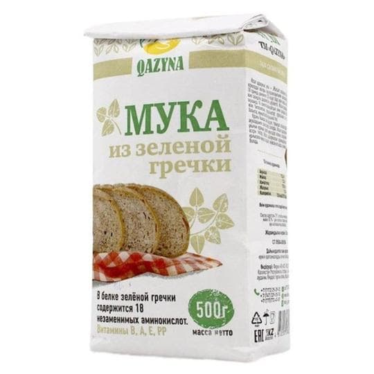 МУКА ИЗ ЗЕЛЕНОЙ ГРЕЧКИ КАЗЫНА 500ГР — 1 627 〒 МУКА ИЗ ЗЕЛЕНОЙ ГРЕЧКИ КАЗЫНА 500ГР — 1 627 〒 | Купить с доставкой