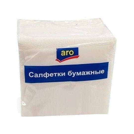Салфетки бумажные Aro 1-слойные 24*24 см 90 шт — 199 〒 Салфетки бумажные Aro 1-слойные 24*24 см 90 шт — 199 〒 | Купить с доставкой