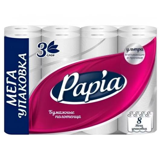 8РУЛ БУМАЖ ПОЛОТЕНЦА PAPIA — 3 599 〒 8РУЛ БУМАЖ ПОЛОТЕНЦА PAPIA — 3 599 〒 | Купить с доставкой