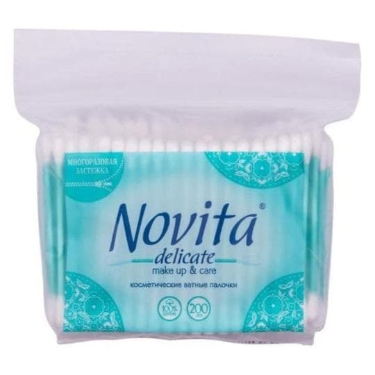 ПАЛОЧКИ ВАТНЫЕ NOVITA DELICATE В ПАКЕТЕ 200ШТ — 665 〒 ПАЛОЧКИ ВАТНЫЕ NOVITA DELICATE В ПАКЕТЕ 200ШТ — 665 〒 | Купить с доставкой