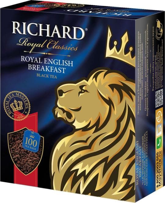 Чай черный Richard Royal English Breakfast 100х2г — 1 859 〒 Чай черный Richard Royal English Breakfast 100х2г — 1 859 〒 | Купить с доставкой