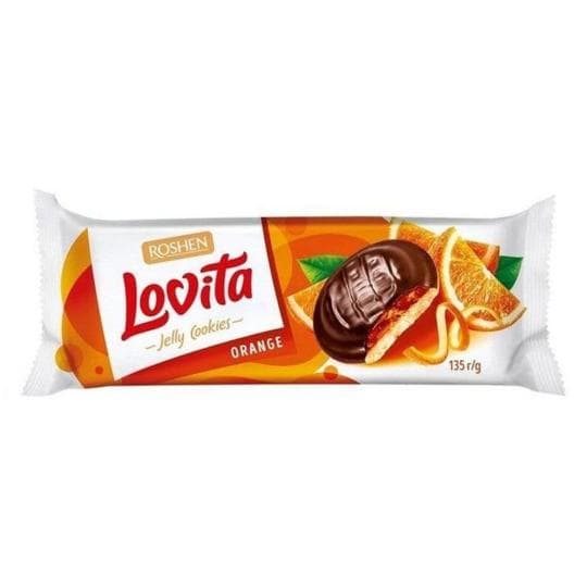 СДОБНОЕ ПЕЧЕНЬЕ LOVITA JELLY COOKIES С ЖЕЛЕЙНОЙ НАЧИНКОЙ СО ВКУСОМ АПЕЛЬСИНА 135ГР — 529 〒 СДОБНОЕ ПЕЧЕНЬЕ LOVITA JELLY COOKIES С ЖЕЛЕЙНОЙ НАЧИНКОЙ СО ВКУСОМ АПЕЛЬСИНА 135ГР — 529 〒 | Купить с доставкой