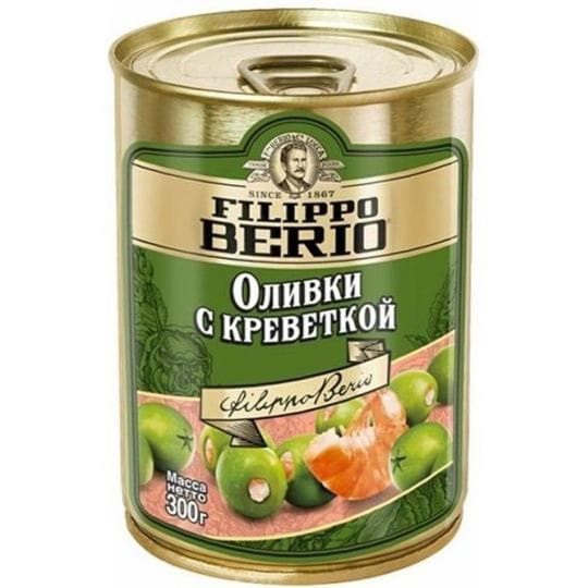 ОЛИВКИ FILIPPO BERIO С КРЕВЕТКАМИ 300ГР — 1 805 〒 ОЛИВКИ FILIPPO BERIO С КРЕВЕТКАМИ 300ГР — 1 805 〒 | Купить с доставкой